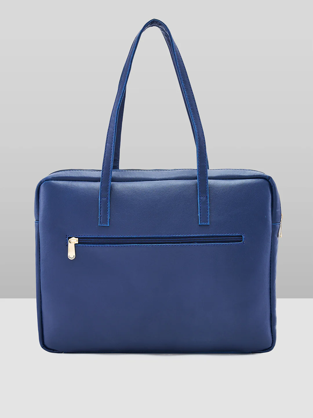 Caprese Ryma Small Blue & Navy Laptop Bag Bag - Image 3
