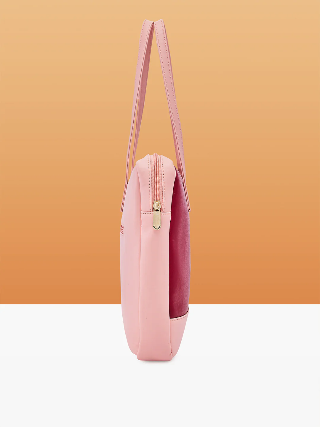 Caprese Ryma Small Blush & Maroon Laptop Bag Bag - Image 12