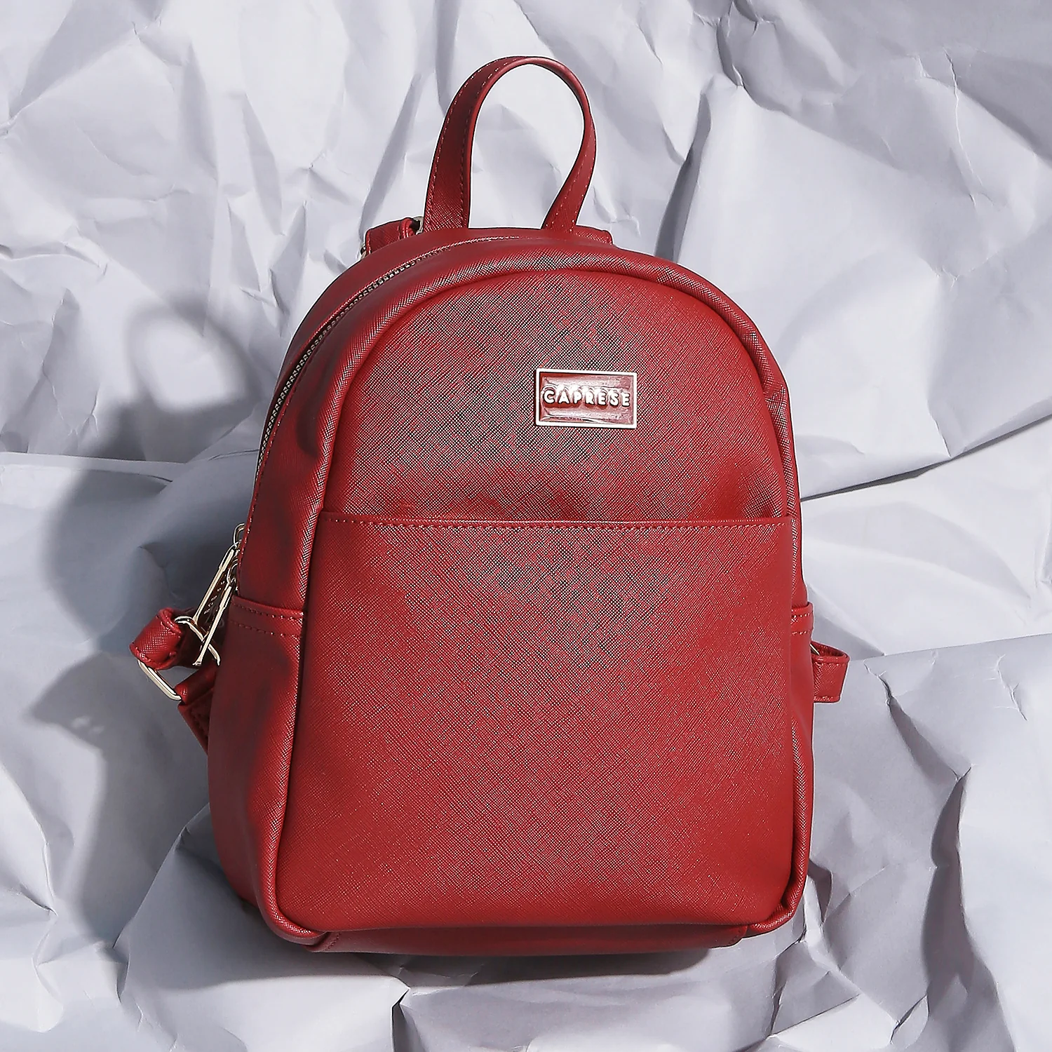 Caprese Sabeena Medium Maroon Backpack - Image 2