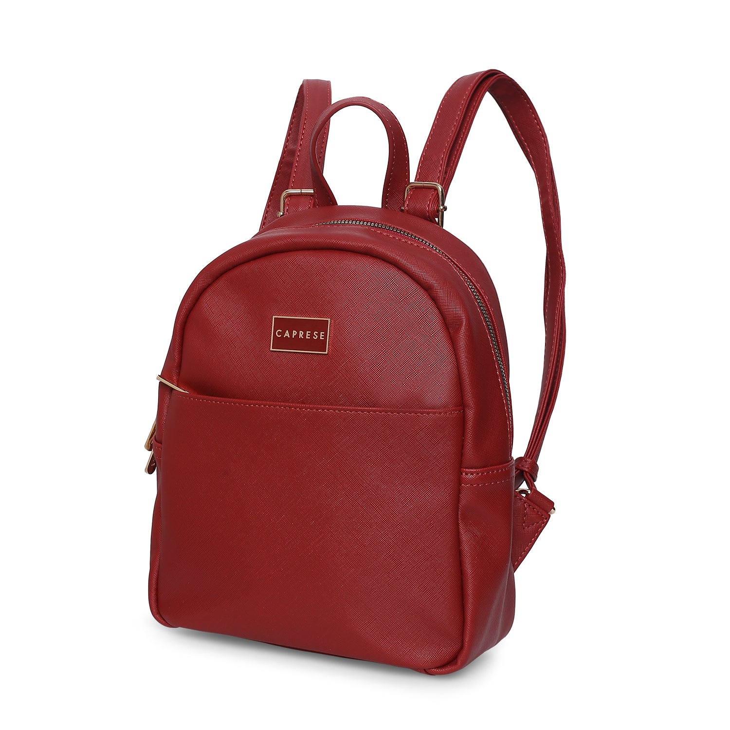 Caprese Sabeena Medium Maroon Backpack - Image 5