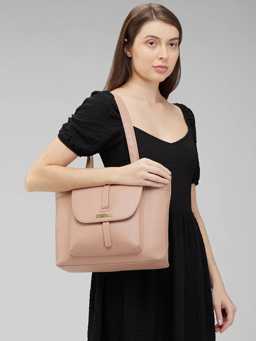 Caprese Sabeera Large Blush Tote Bag - Image 12