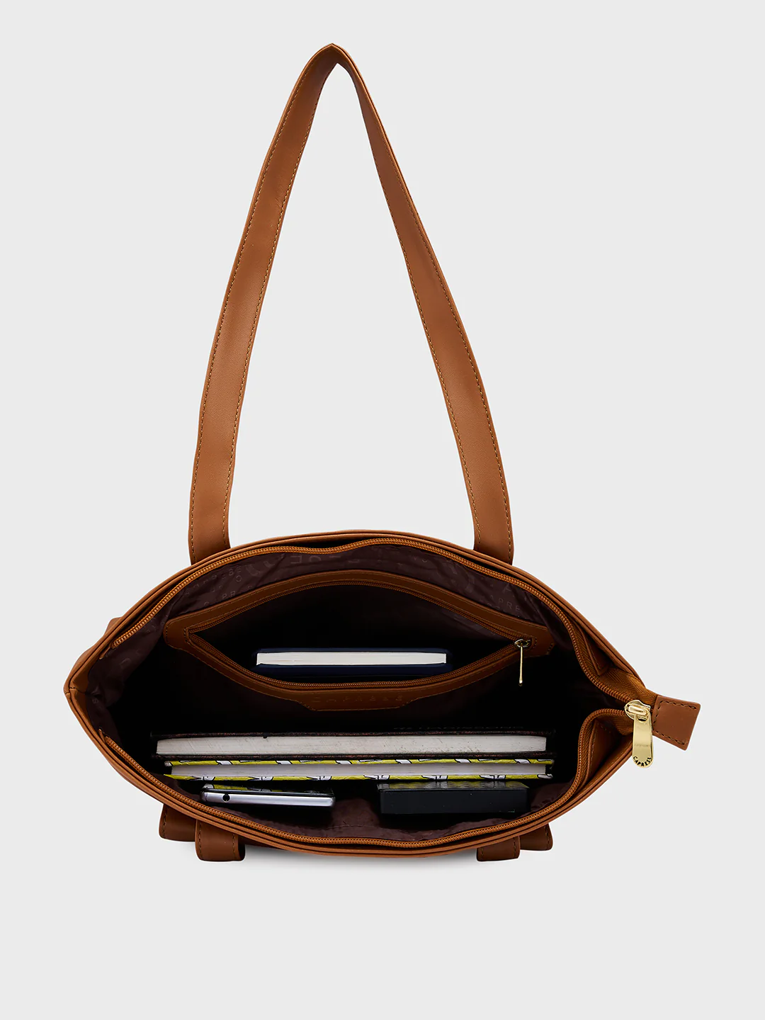 Caprese Sabeera Large Tan Tote Bag - Image 8
