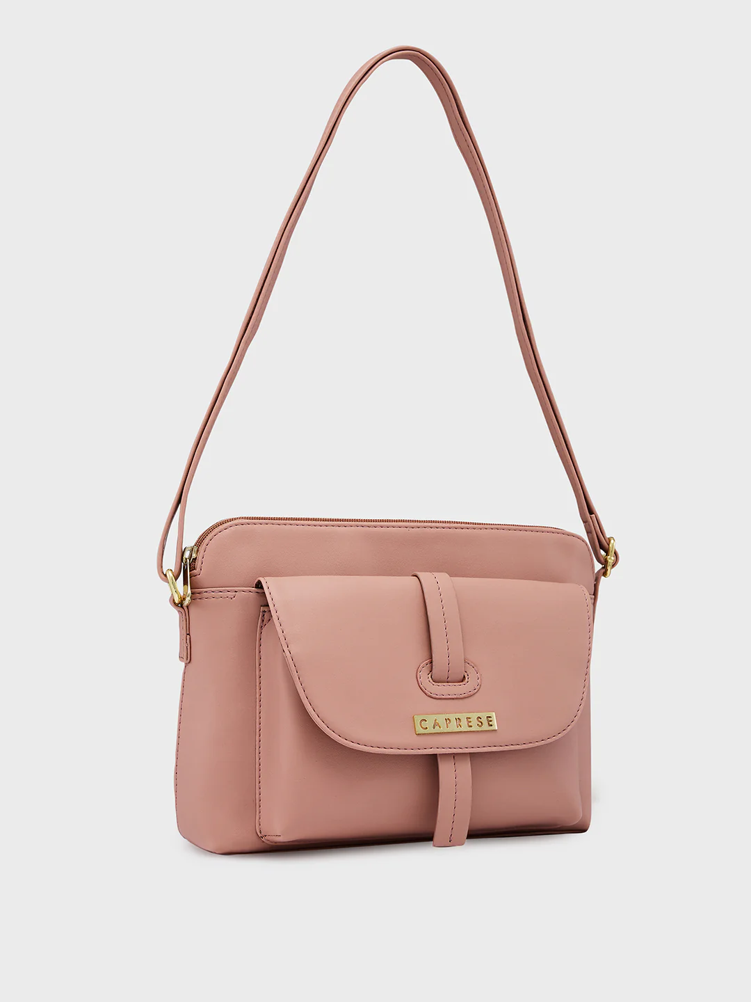 Caprese Sabeera Medium Blush Sling Bag - Image 5