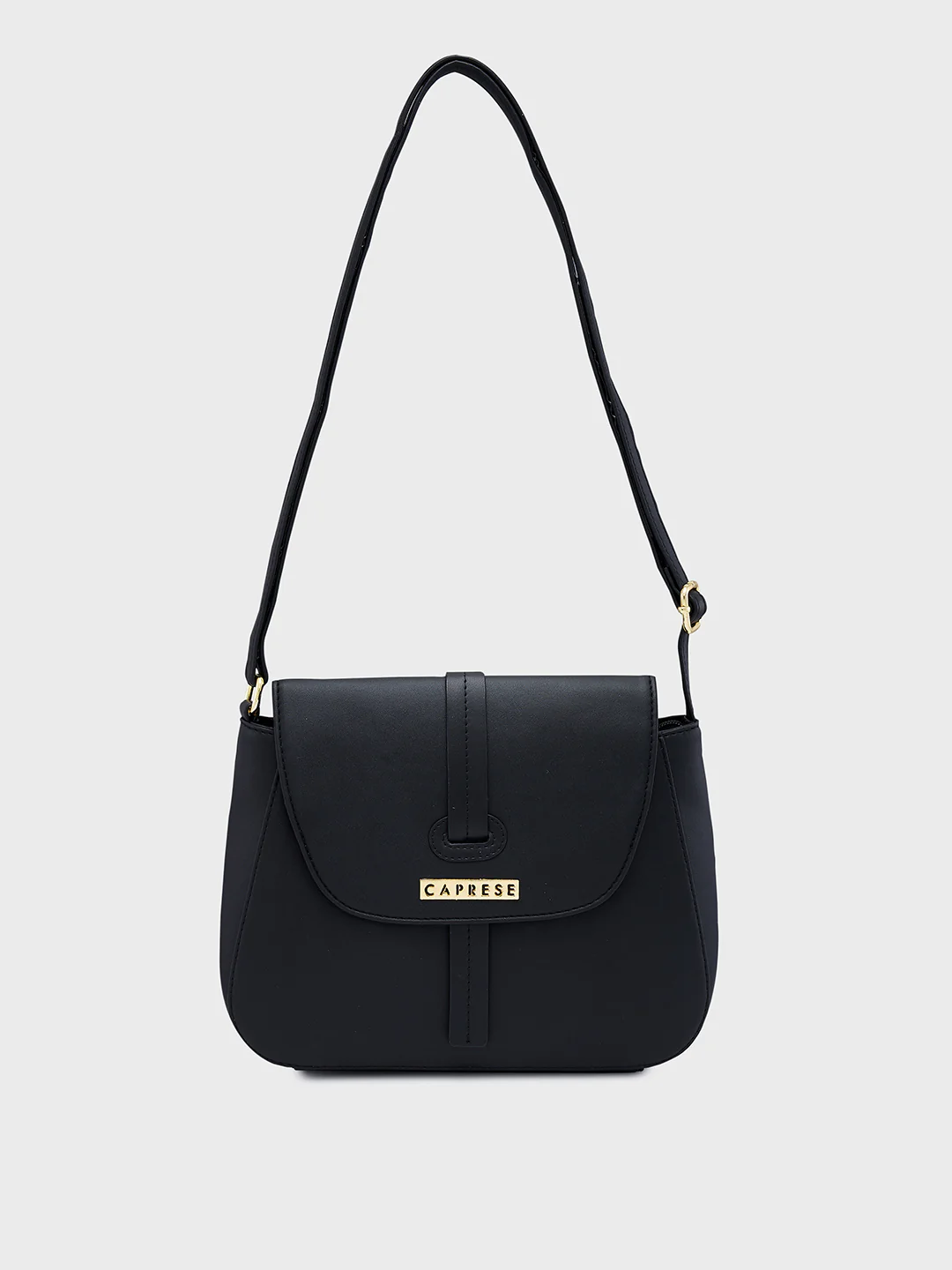 Caprese Sabeera Small Black Sling Bag