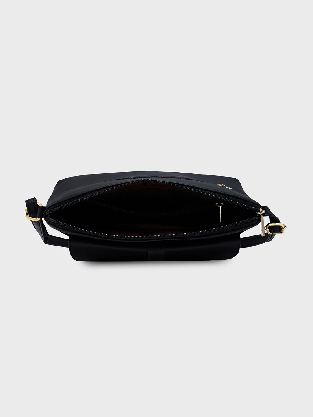 Caprese Sabreen Medium Black Sling Bag - Image 10