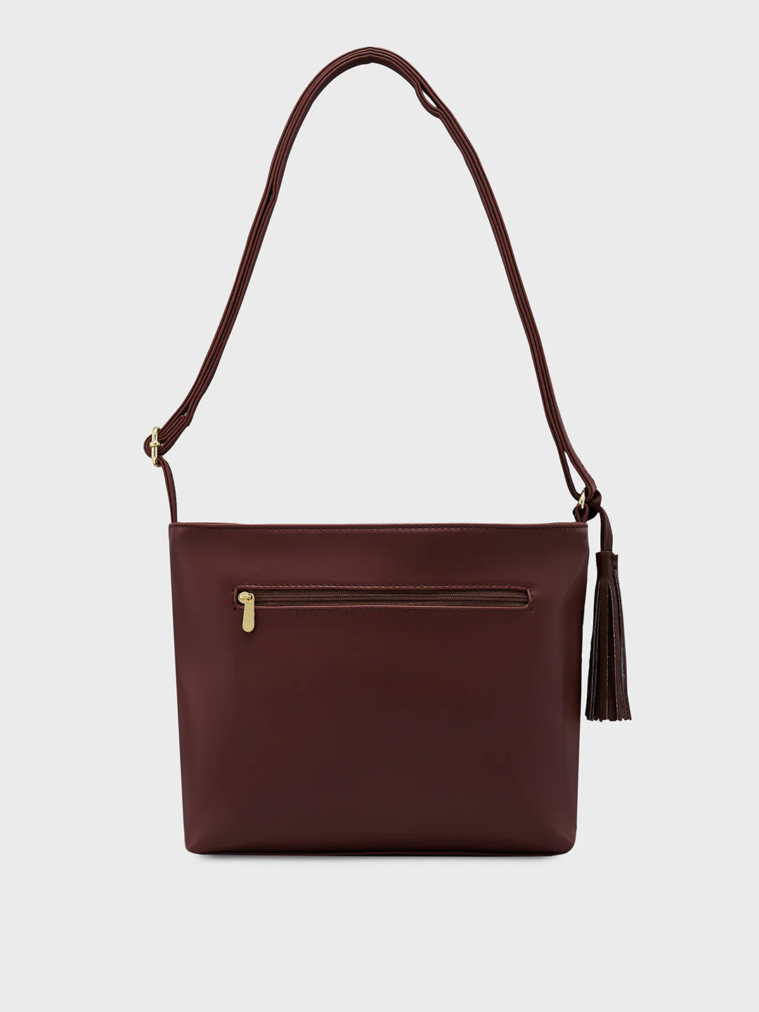 Caprese Sabreen Medium Chocolate Sling Bag - Image 5