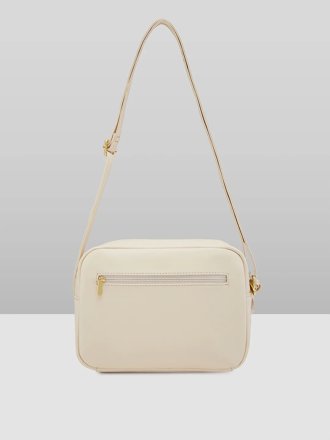 Caprese Sabreen Small Beige Sling Bag - Image 3