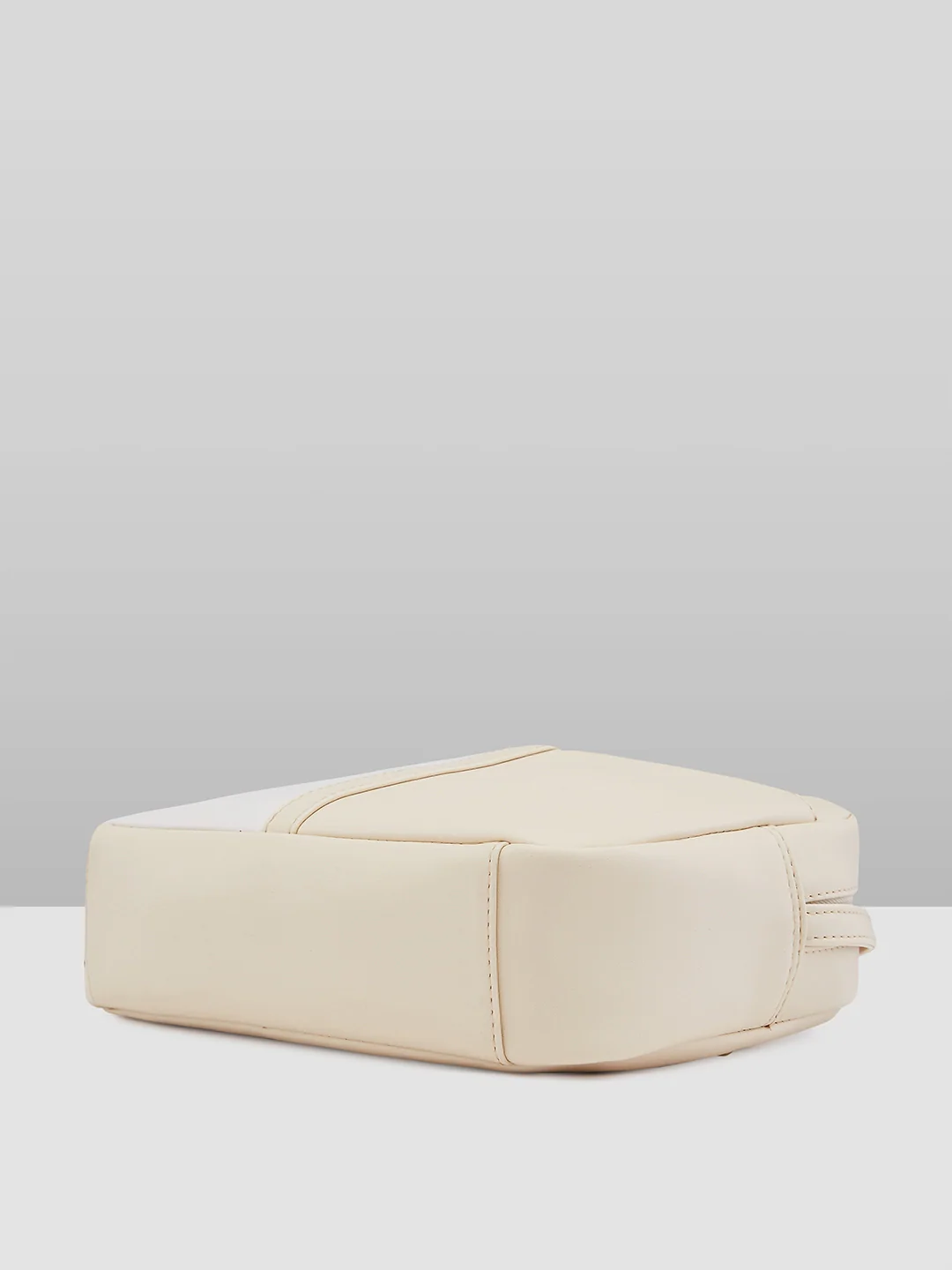 Caprese Sabreen Small Beige Sling Bag - Image 5
