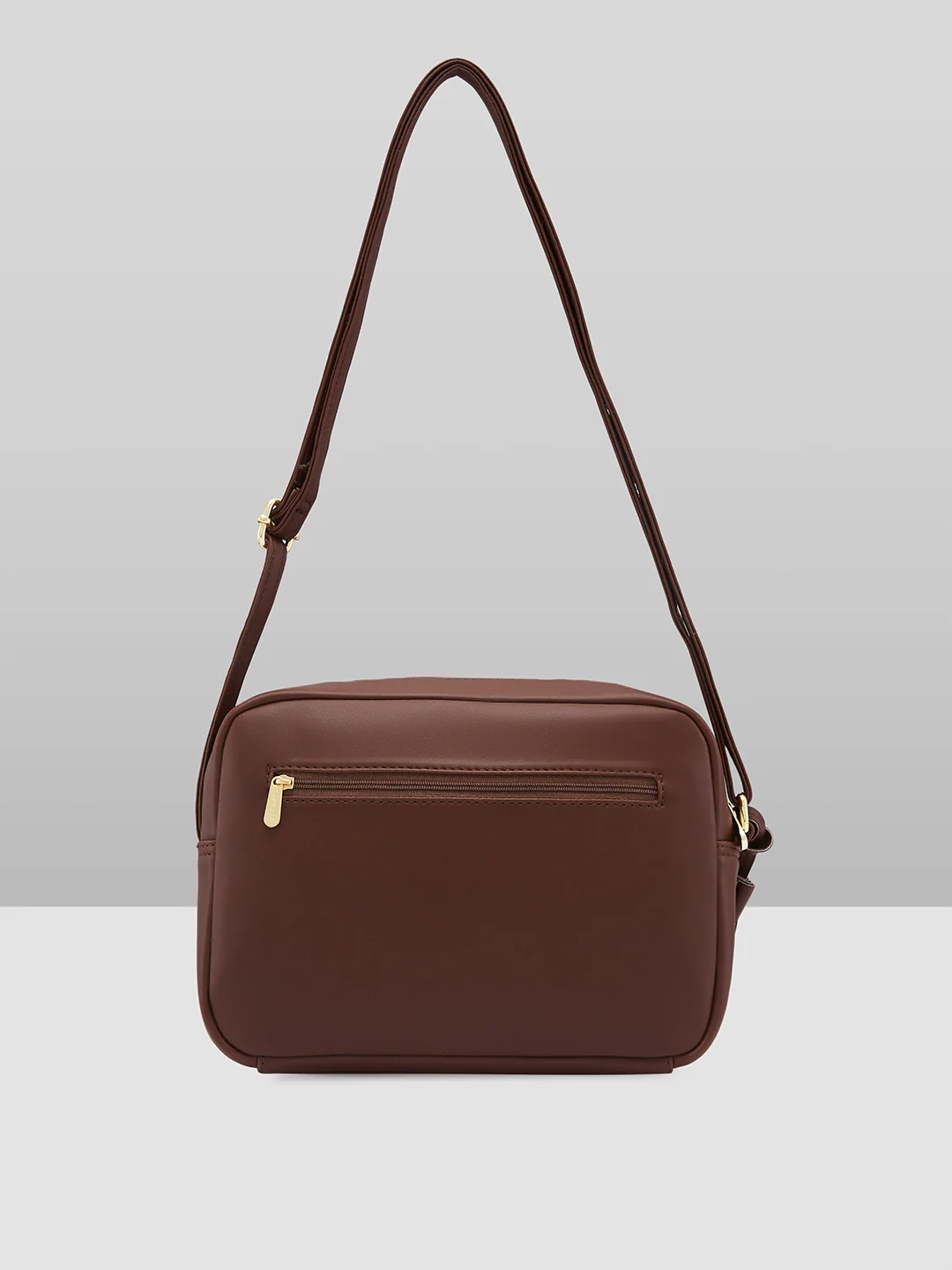 Caprese Sabreen Small Chocolate Sling Bag - Image 3