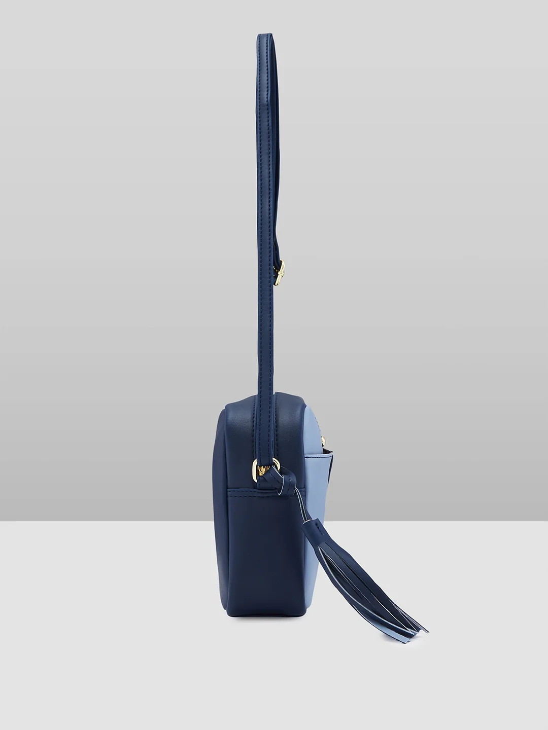 Caprese Sabreen Small Navy Sling Bag - Image 11