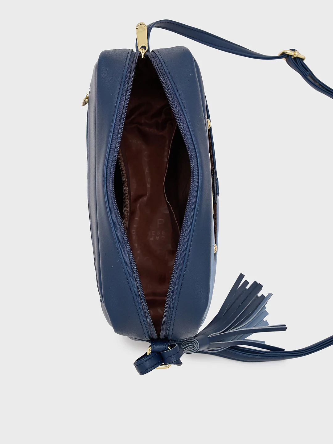 Caprese Sabreen Small Navy Sling Bag - Image 9