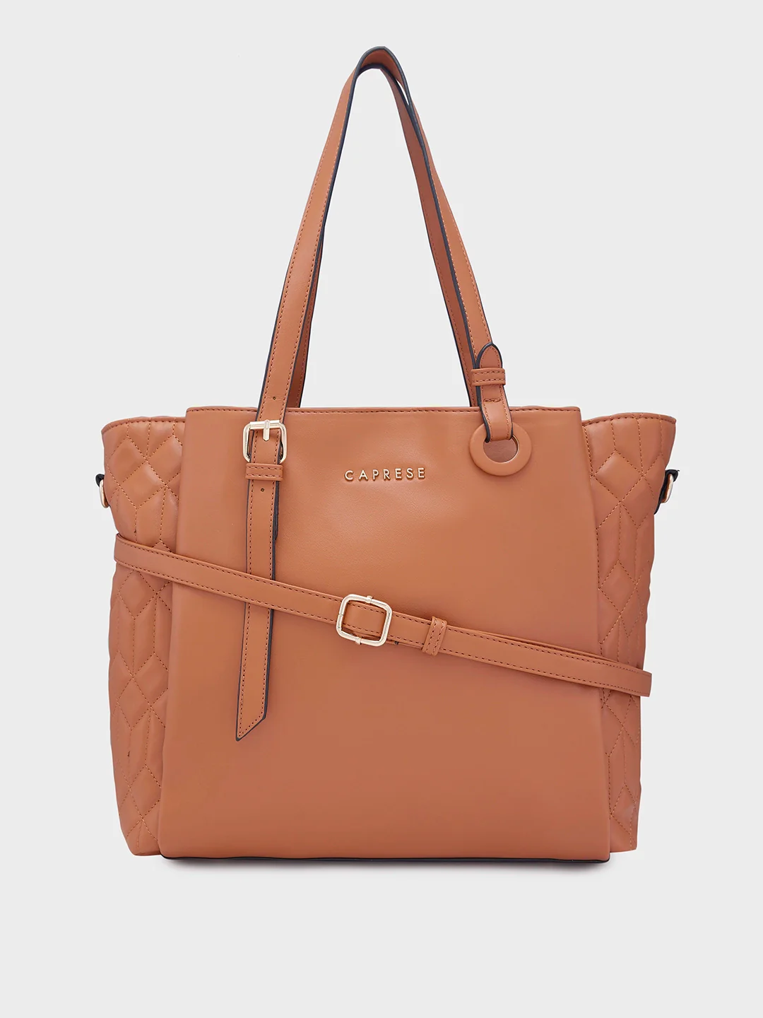 Caprese Sabrina Large Tan Tote Bag - Image 14