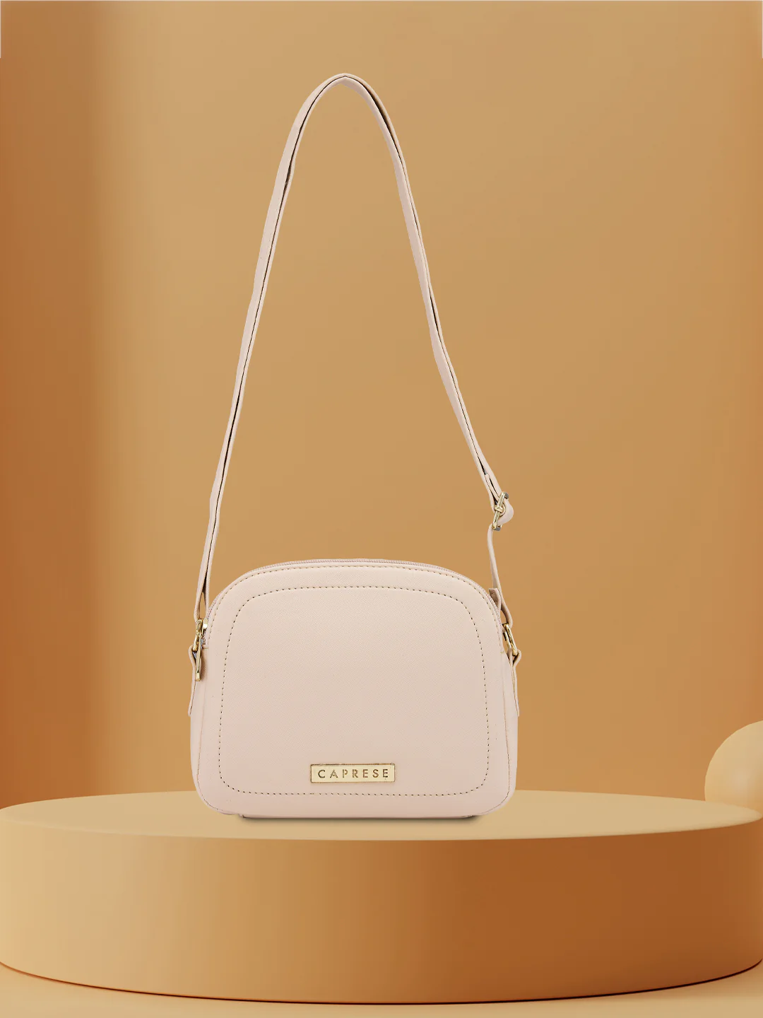 Caprese Safia Small Beige Sling Bag - Image 2