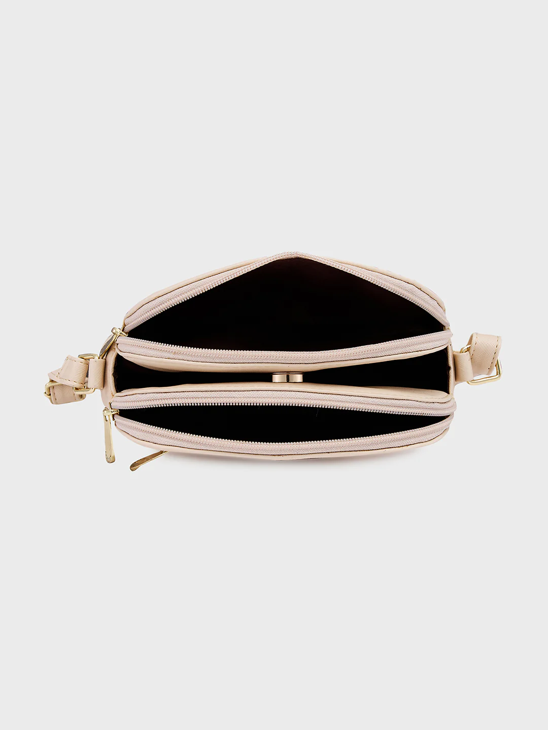 Caprese Safia Small Beige Sling Bag - Image 9