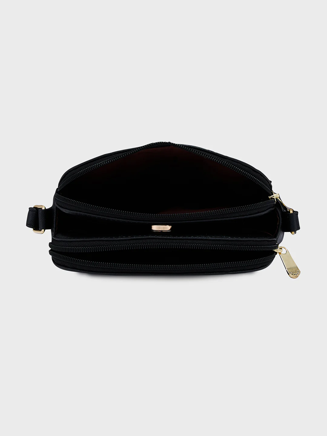 Caprese Safia Small Black Sling Bag - Image 10