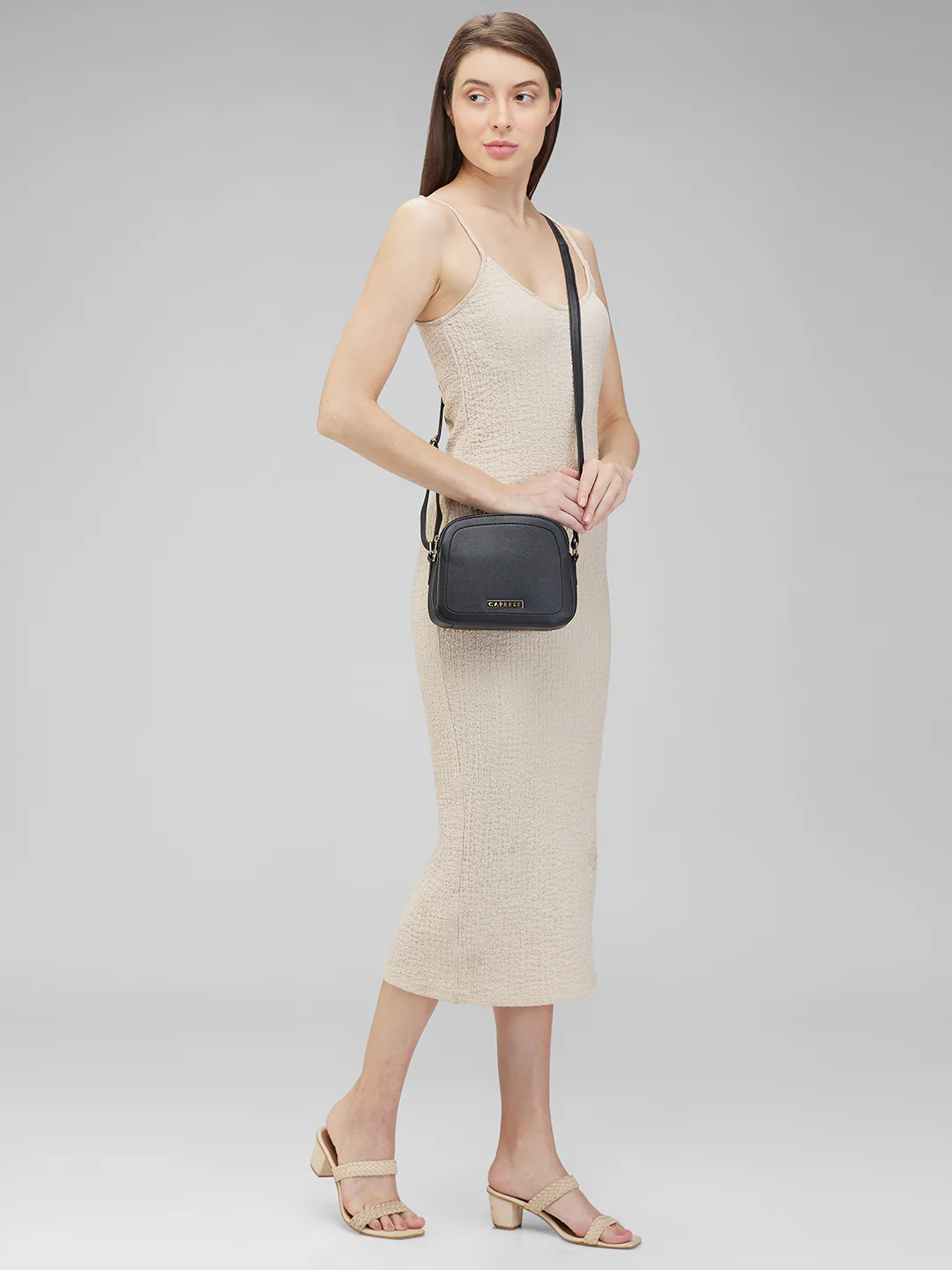 Caprese Safia Small Black Sling Bag - Image 3