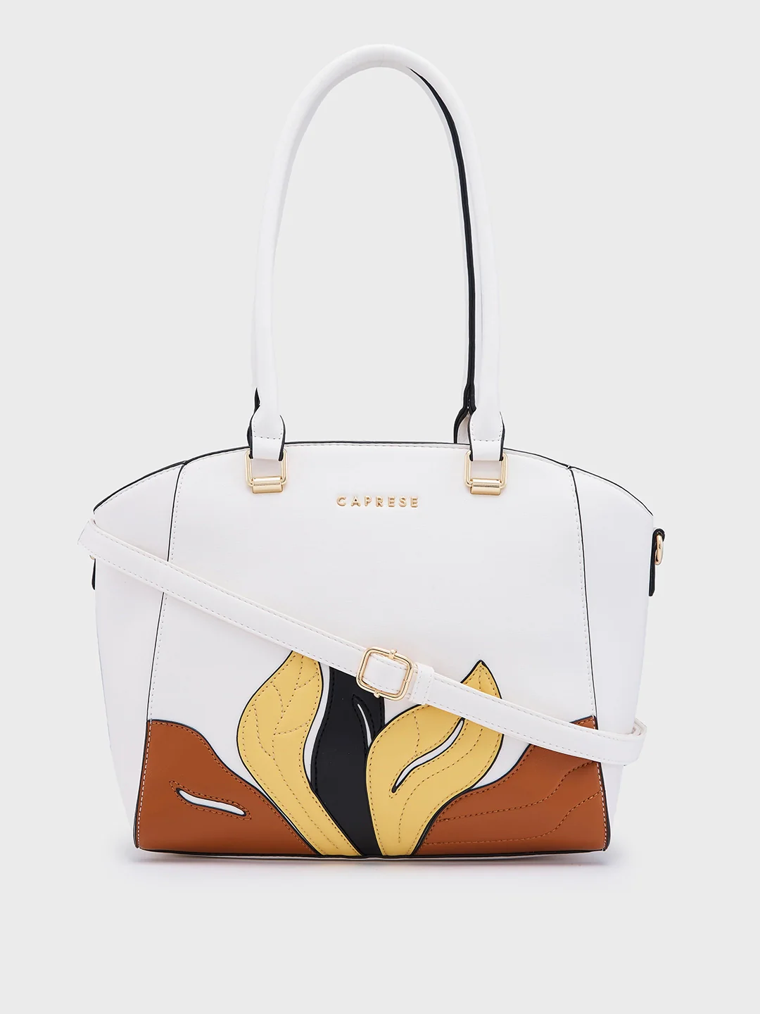 Caprese Sage Medium White Satchel Bag - Image 13