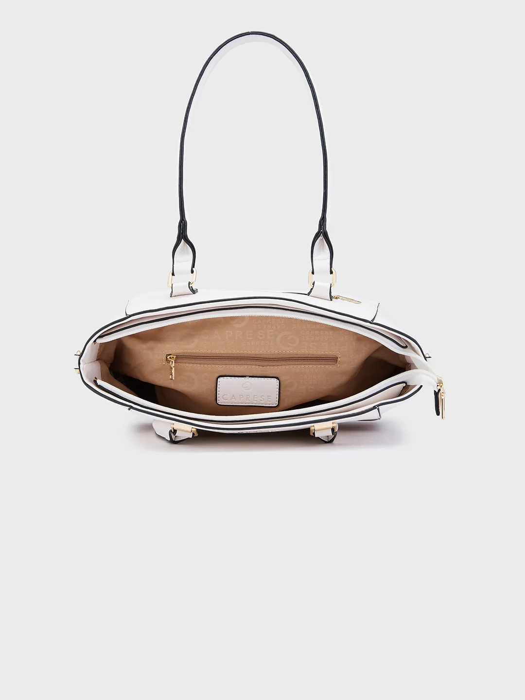 Caprese Sage Medium White Satchel Bag - Image 9