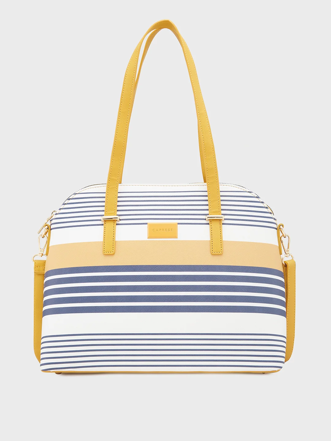 Caprese Sailer Medium Yellow Satchel Bag