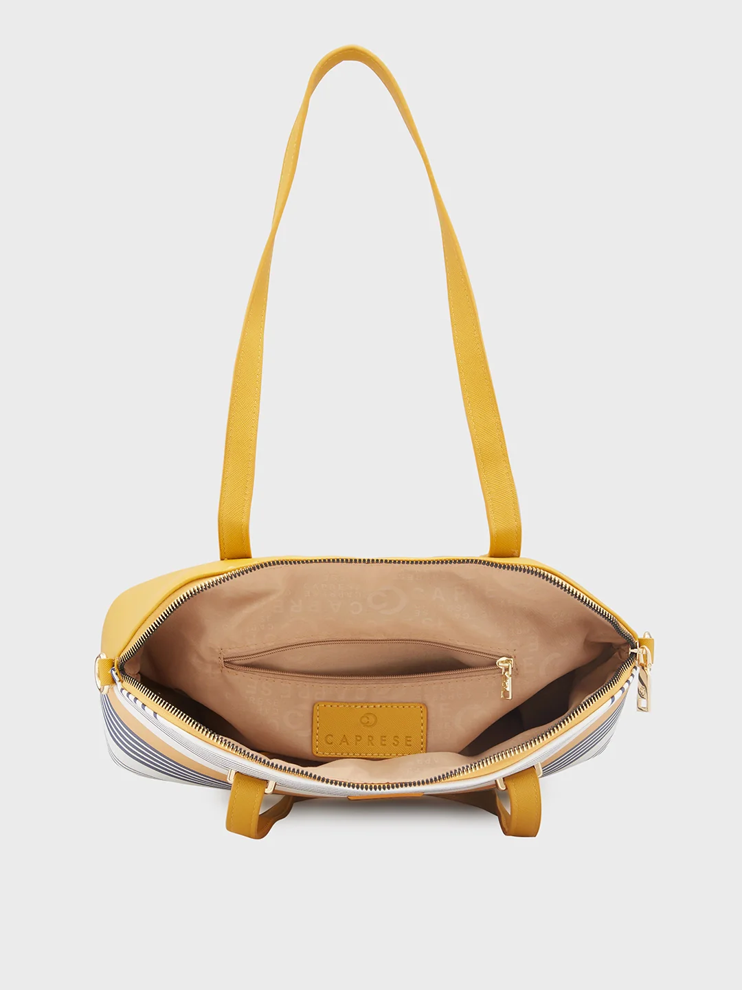 Caprese Sailer Medium Yellow Satchel Bag - Image 10