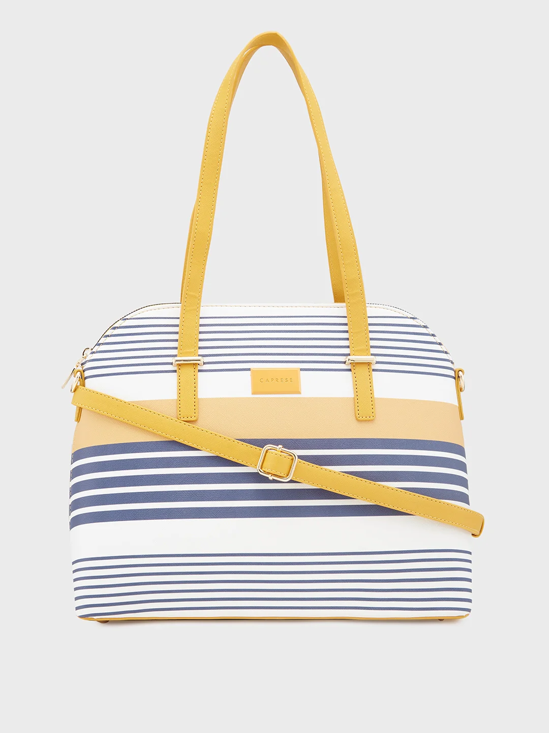 Caprese Sailer Medium Yellow Satchel Bag - Image 14