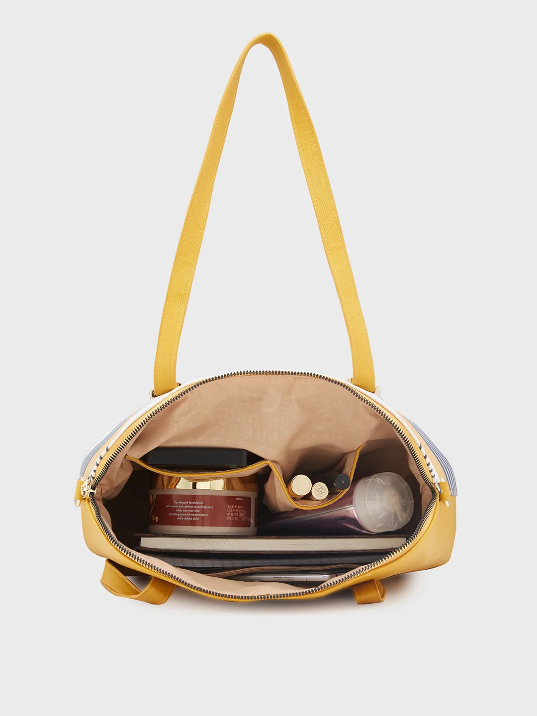 Caprese Sailer Medium Yellow Satchel Bag - Image 9