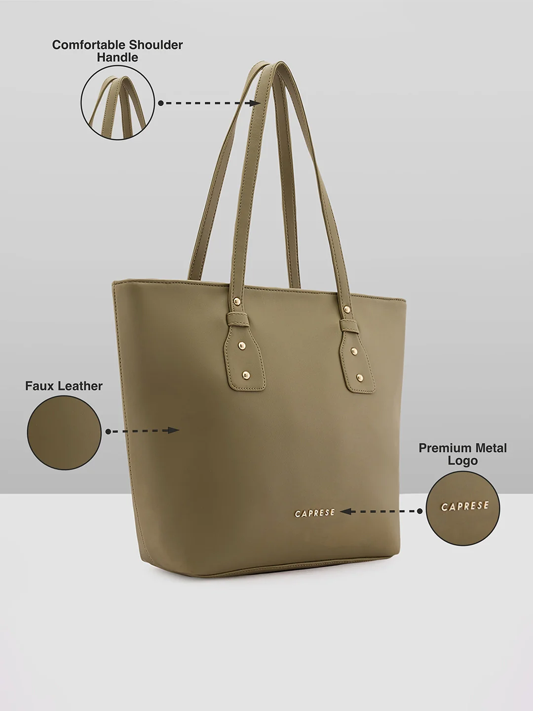 Caprese Salvo Medium Green Tote Bag - Image 7