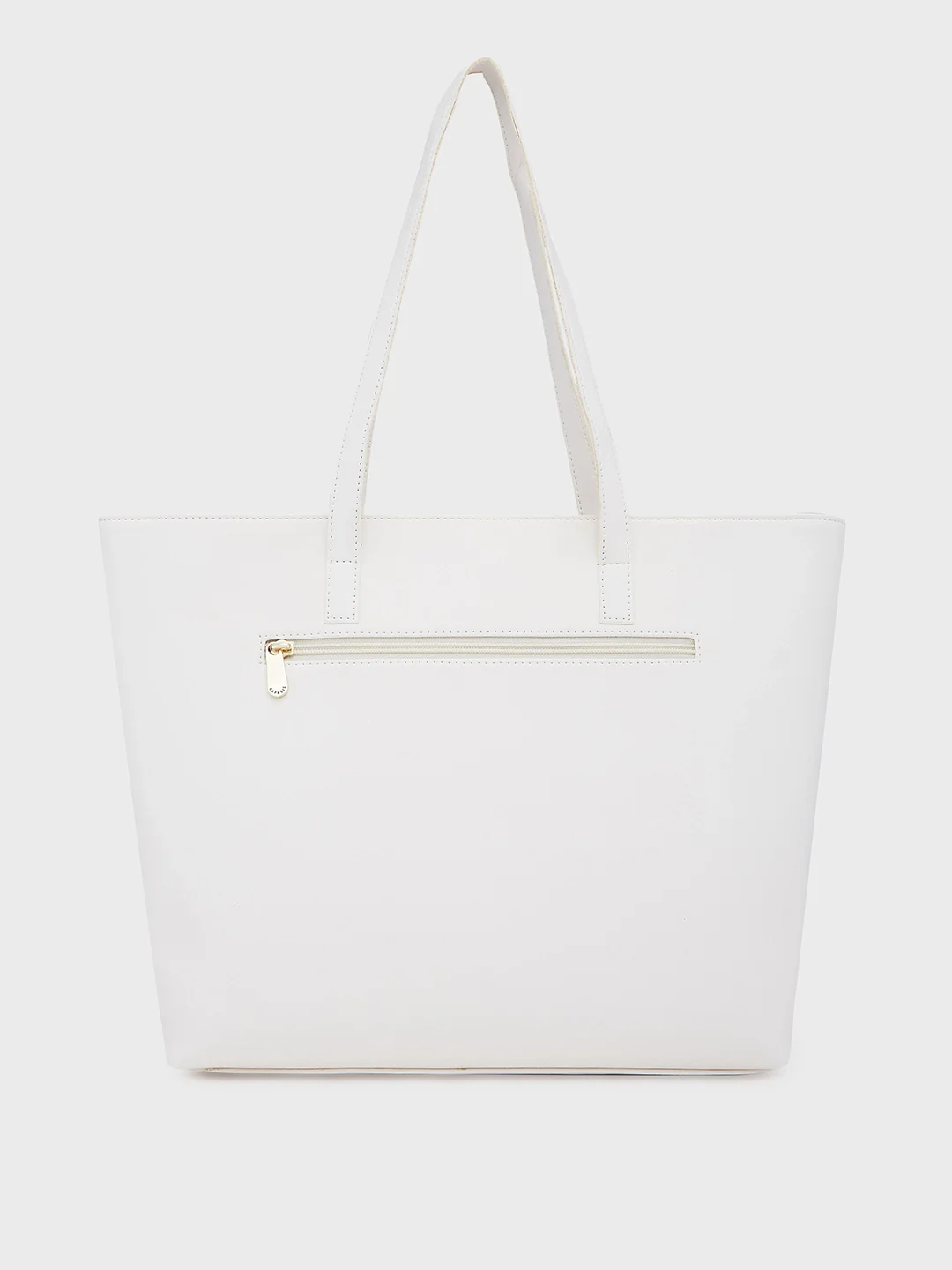Caprese Sameera Tote Large Off White Laptop Bag - Image 4