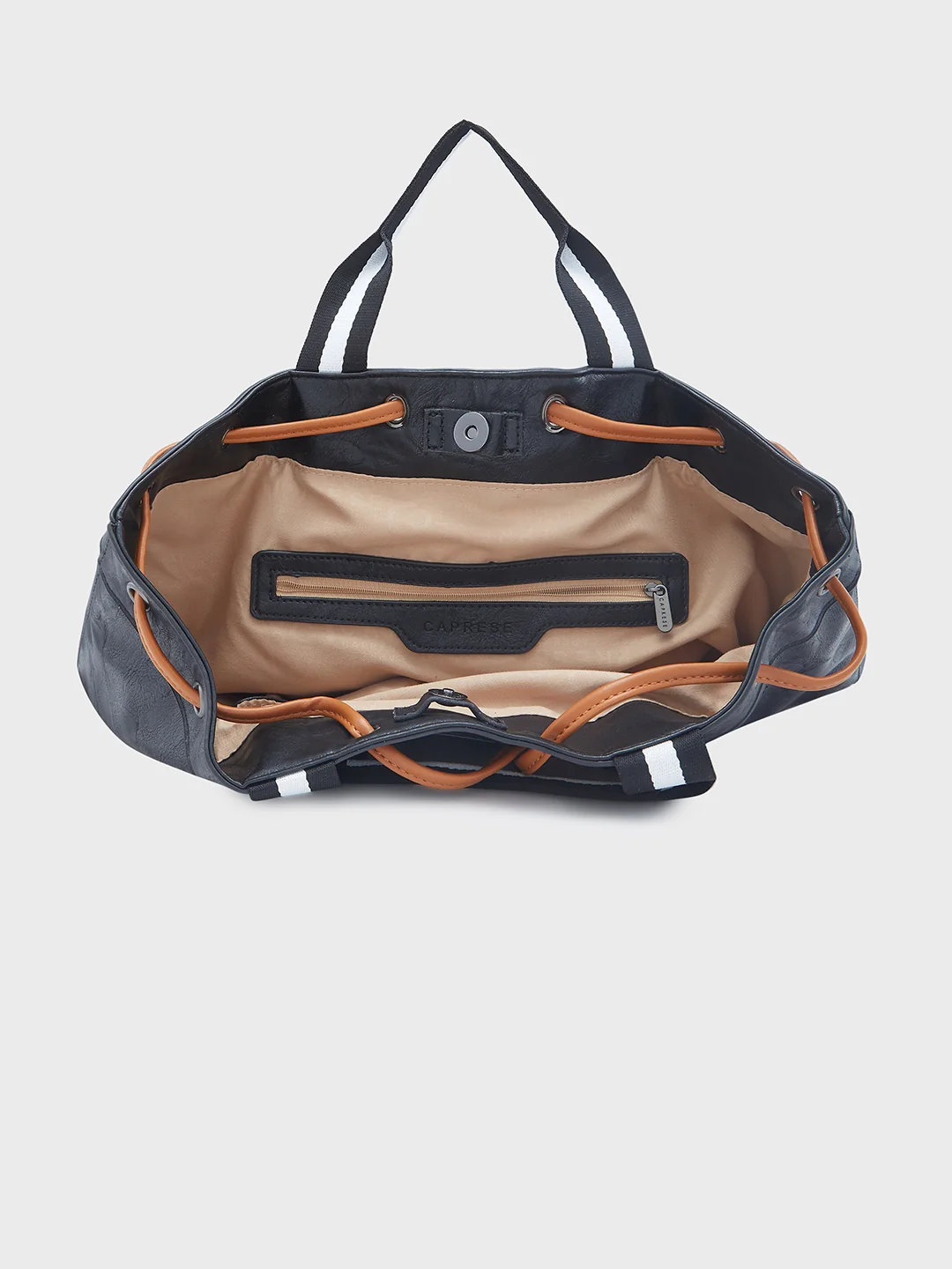 Caprese Sandie Large Black Satchel Bag - Image 5