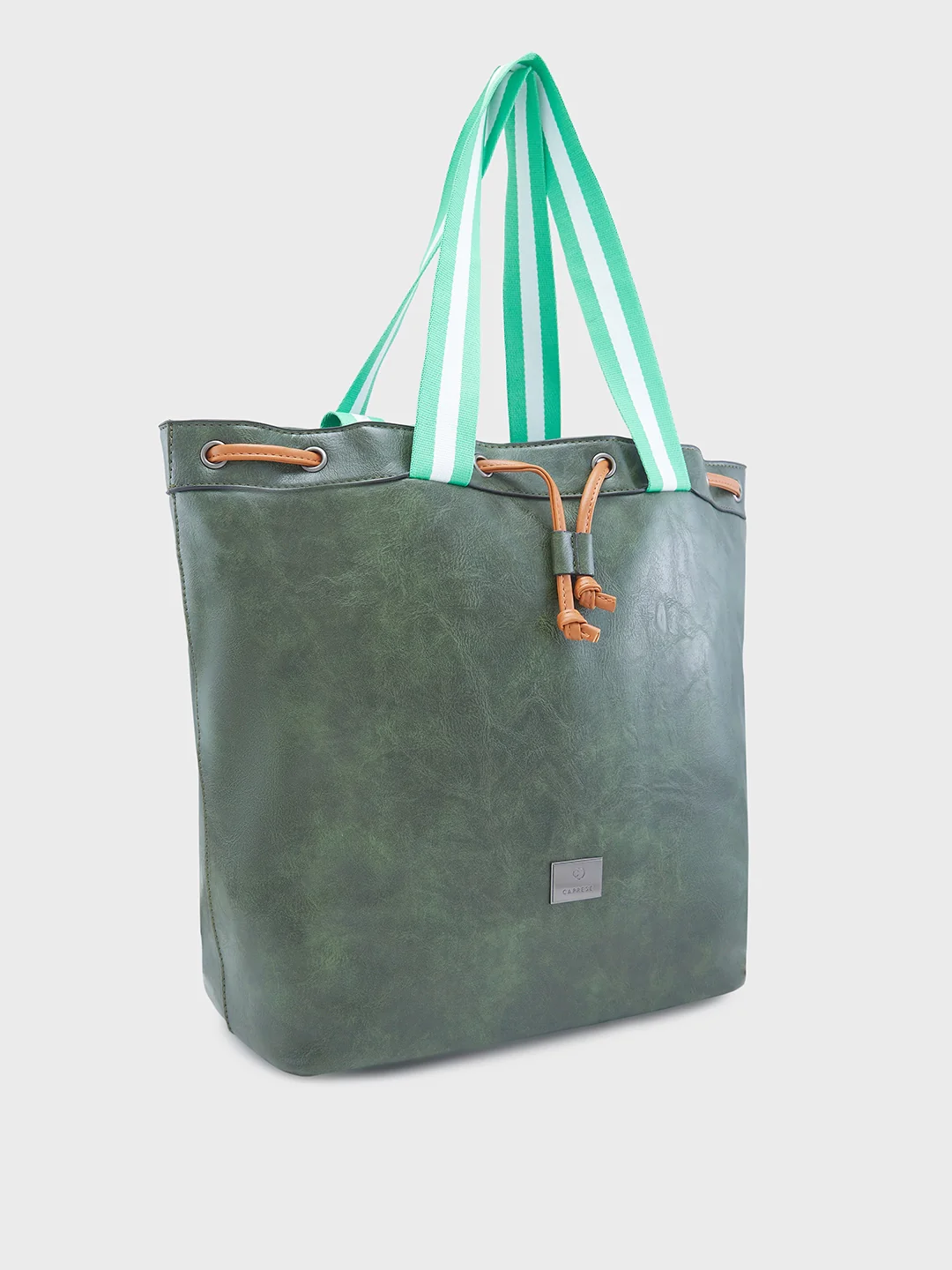 Caprese Sandie Large Olive Satchel Bag - Image 4