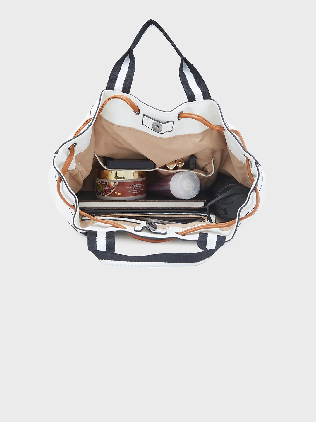 Caprese Sandie Large White Satchel Bag - Image 6