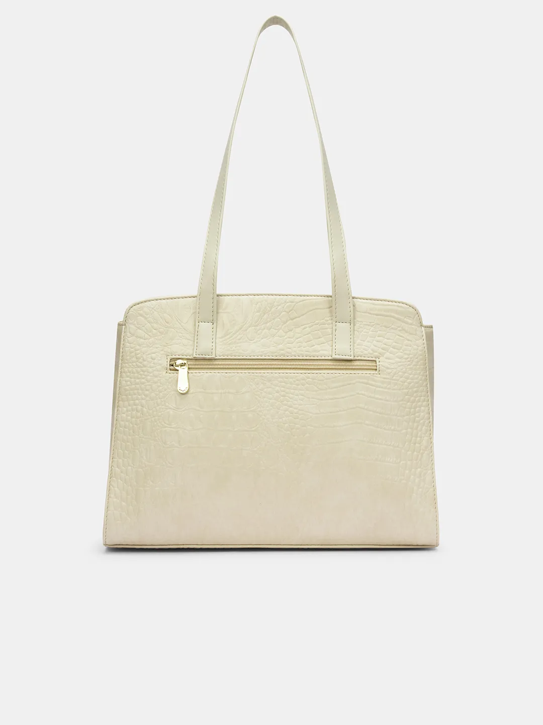 Caprese  Sansa Large Dark Beige Satchel Bag - Image 4