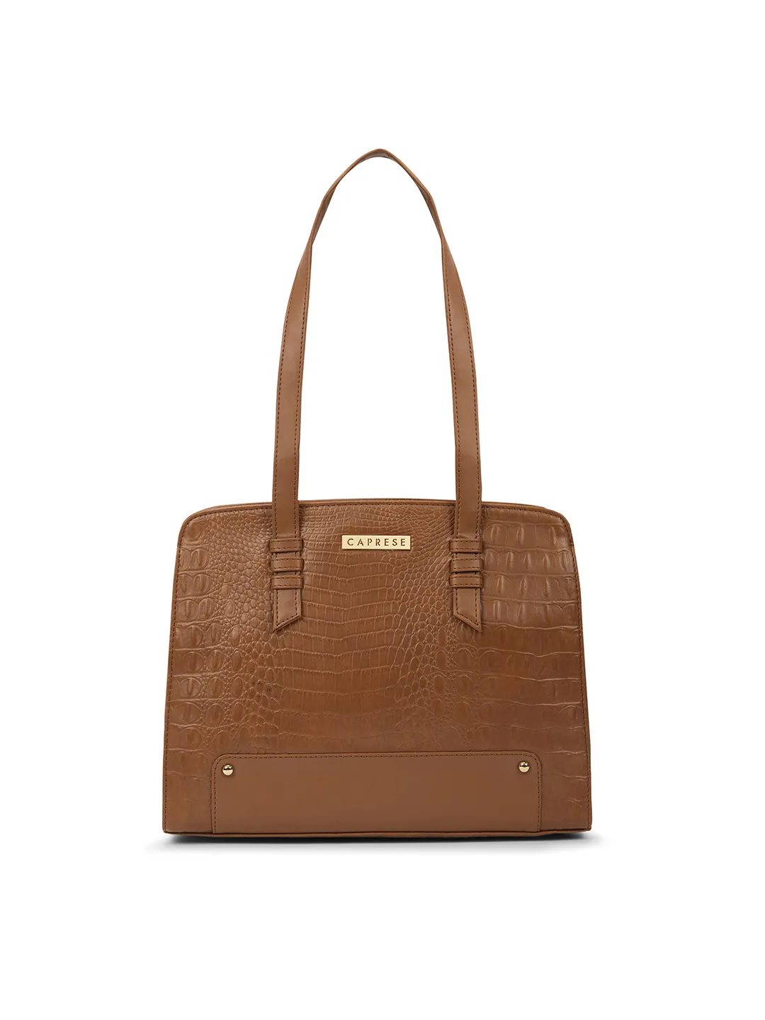 Caprese Sansa Large Tan Satchel Bag