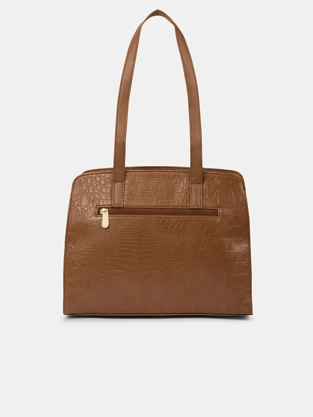 Caprese Sansa Large Tan Satchel Bag - Image 4