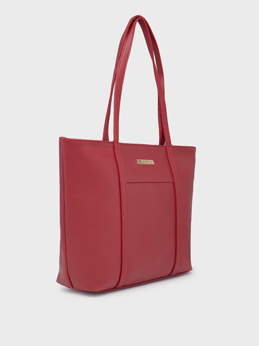 Caprese Sari Medium Maroon Tote Bag - Image 5