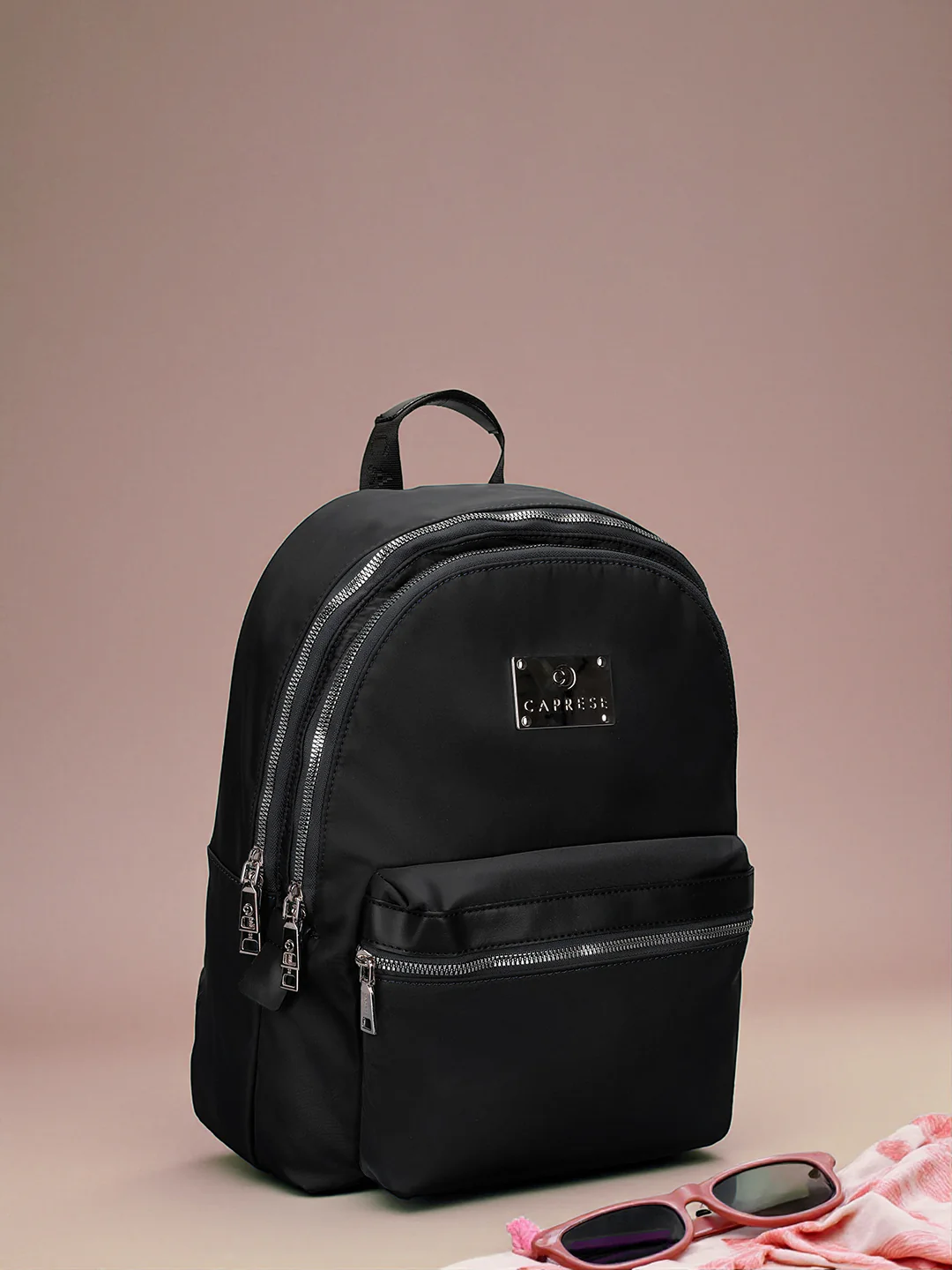 Caprese Saturn Medium Black Backpack - Image 10