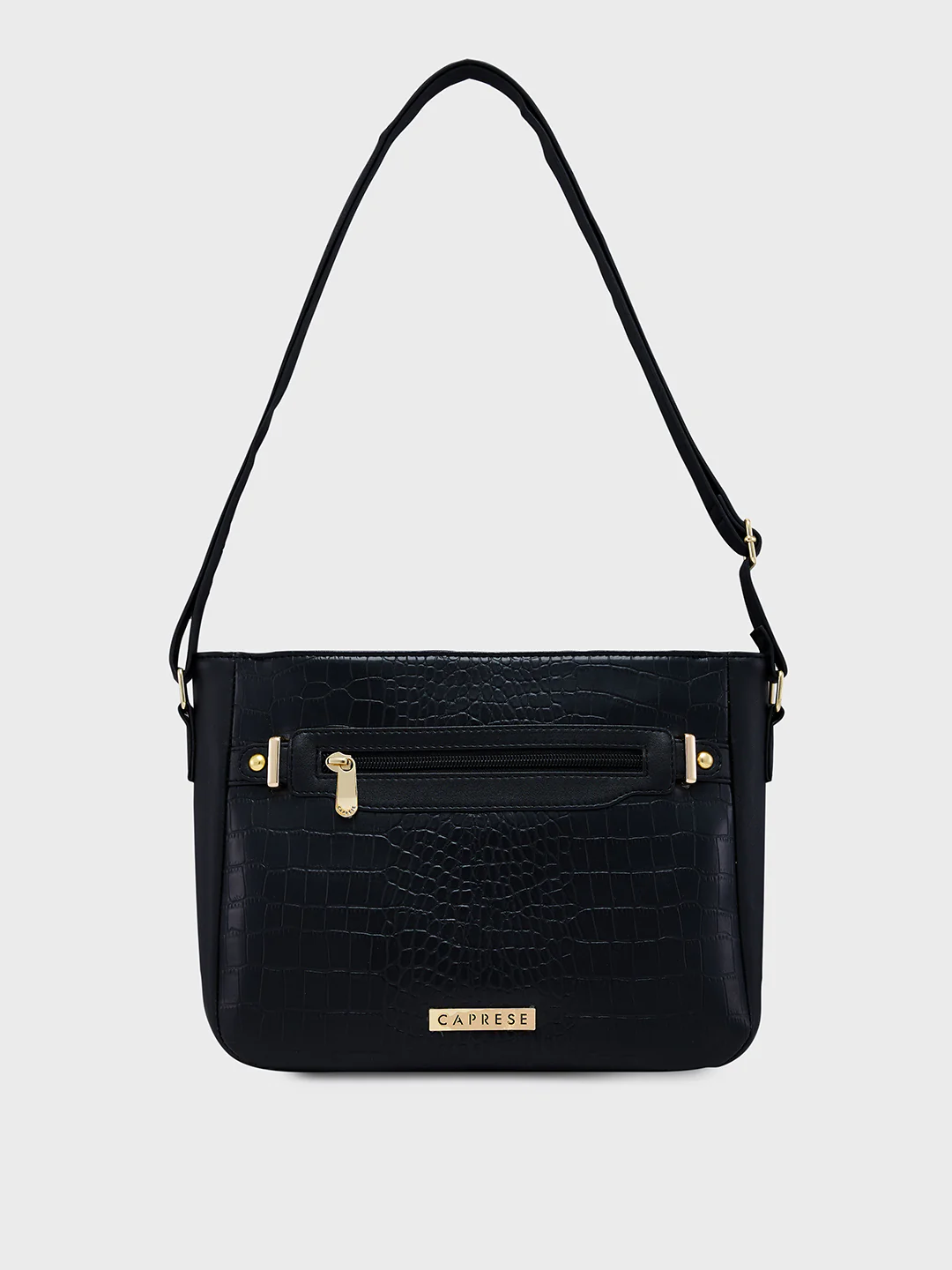 Caprese Savina Medium Black Sling Bag