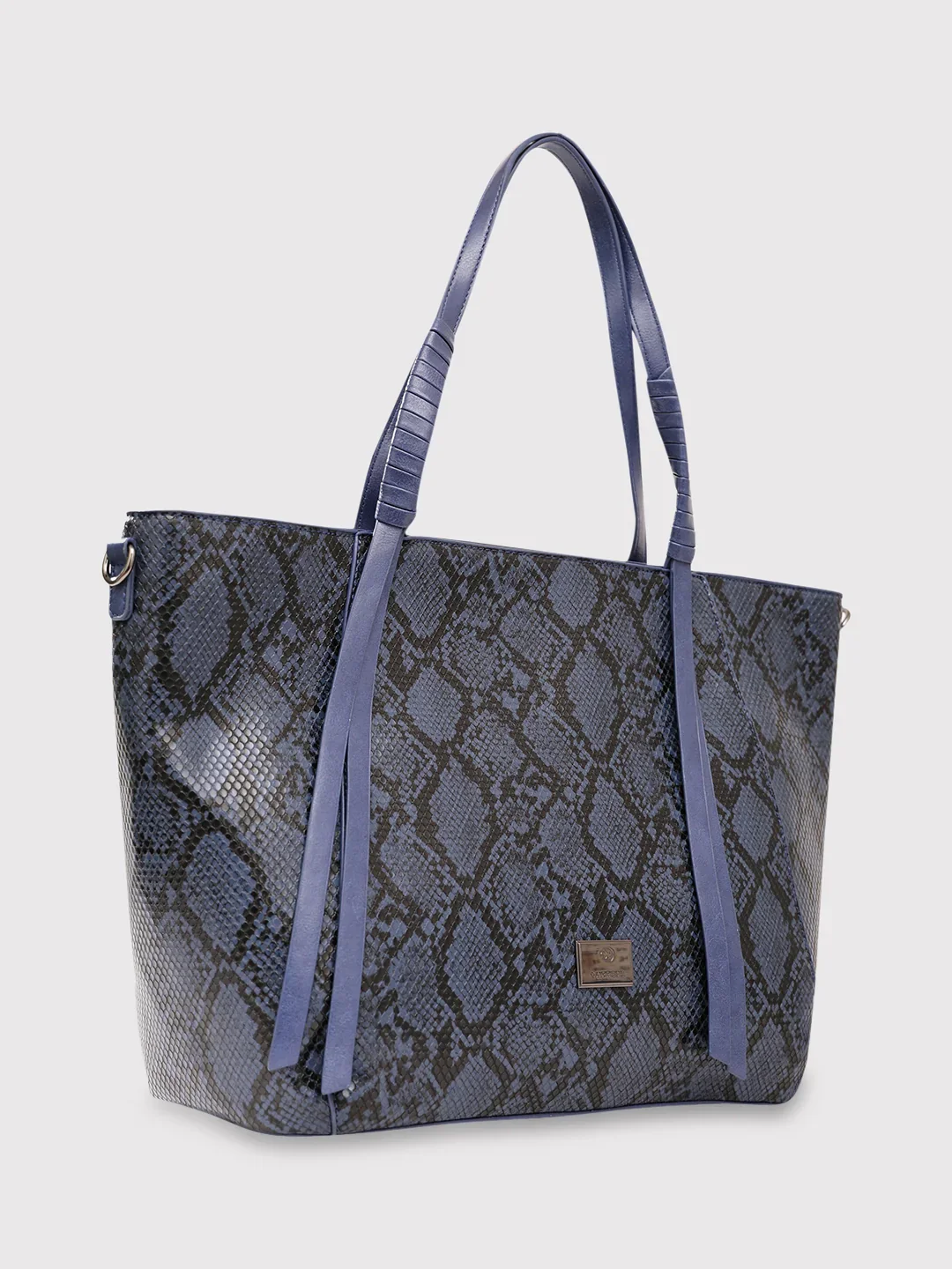 Caprese Saylor Large Blue Laptop Tote - Image 3