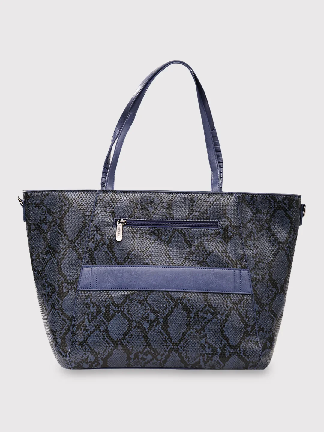 Caprese Saylor Large Blue Laptop Tote - Image 4