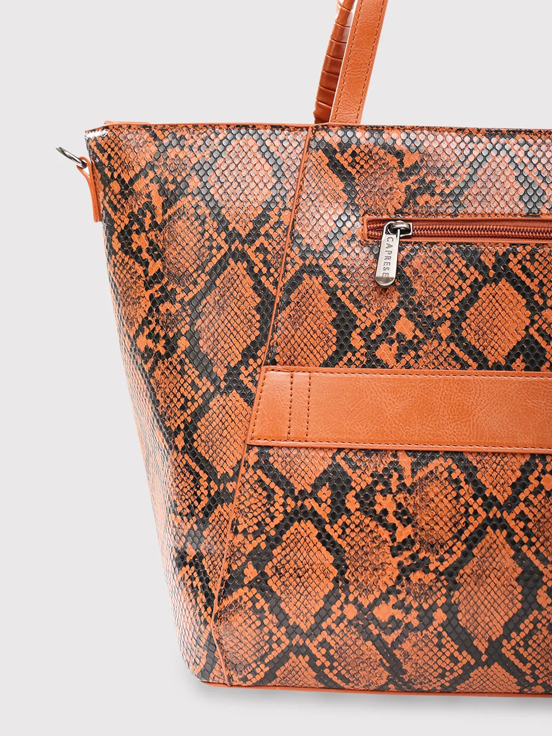 Caprese Saylor Large Tan Laptop Tote Bag - Image 10