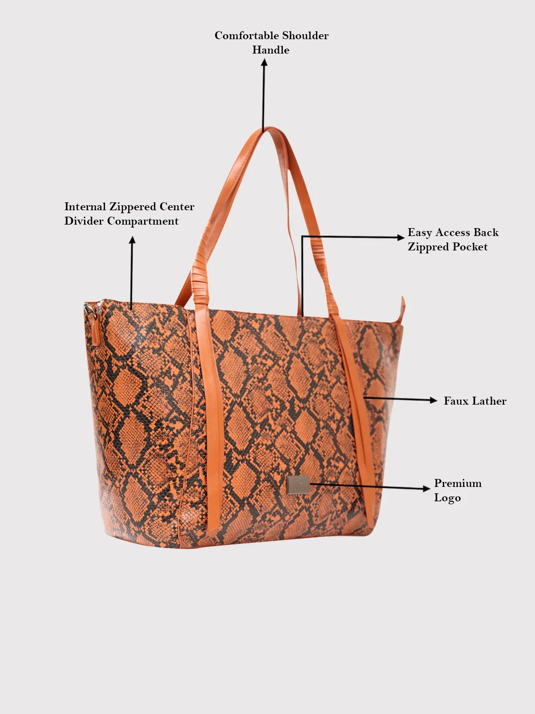Caprese Saylor Large Tan Laptop Tote Bag - Image 6