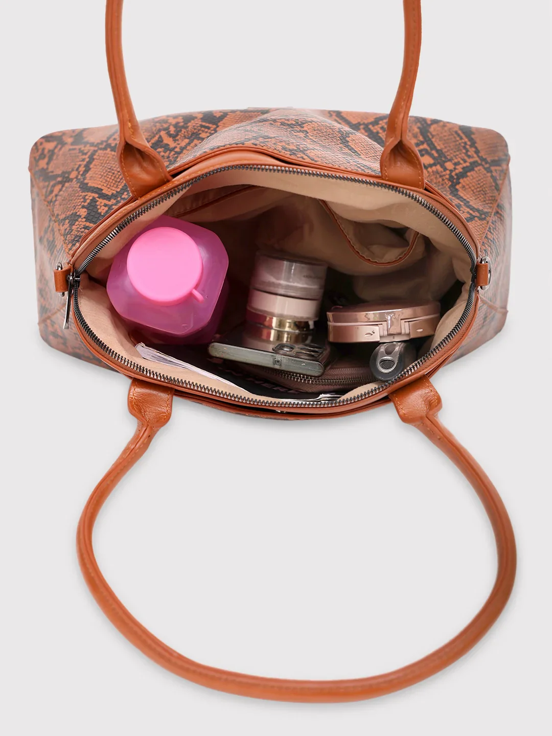 Caprese Saylor Large Tan Satchel Bag - Image 9
