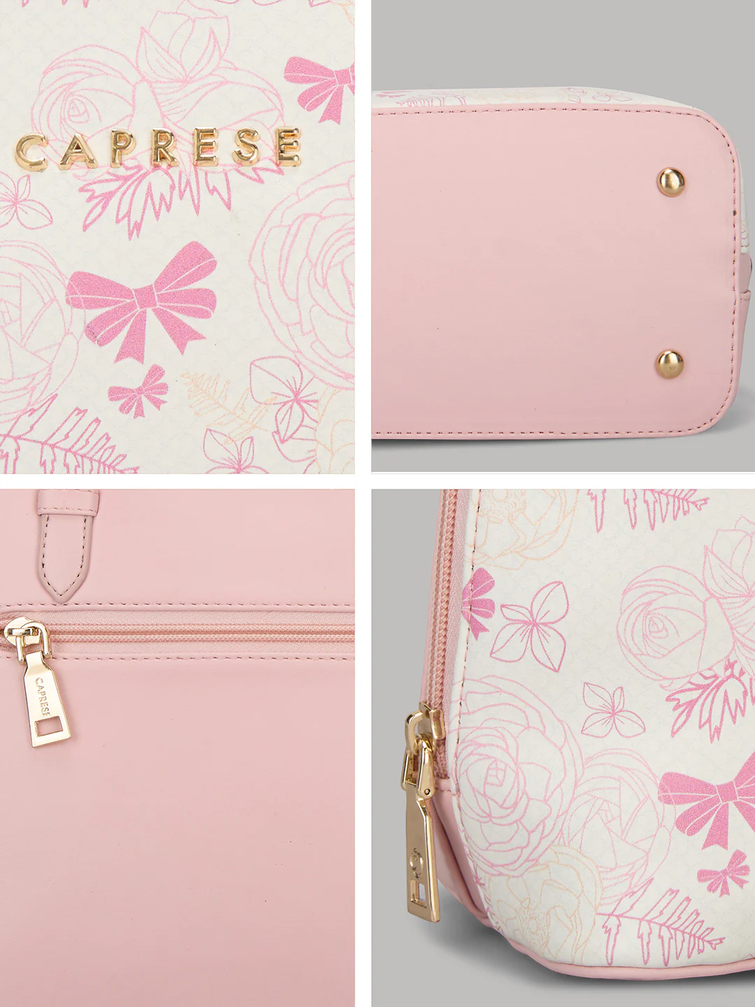 Caprese Scarlet Small Pink Sorbet Satchel Bag - Image 7