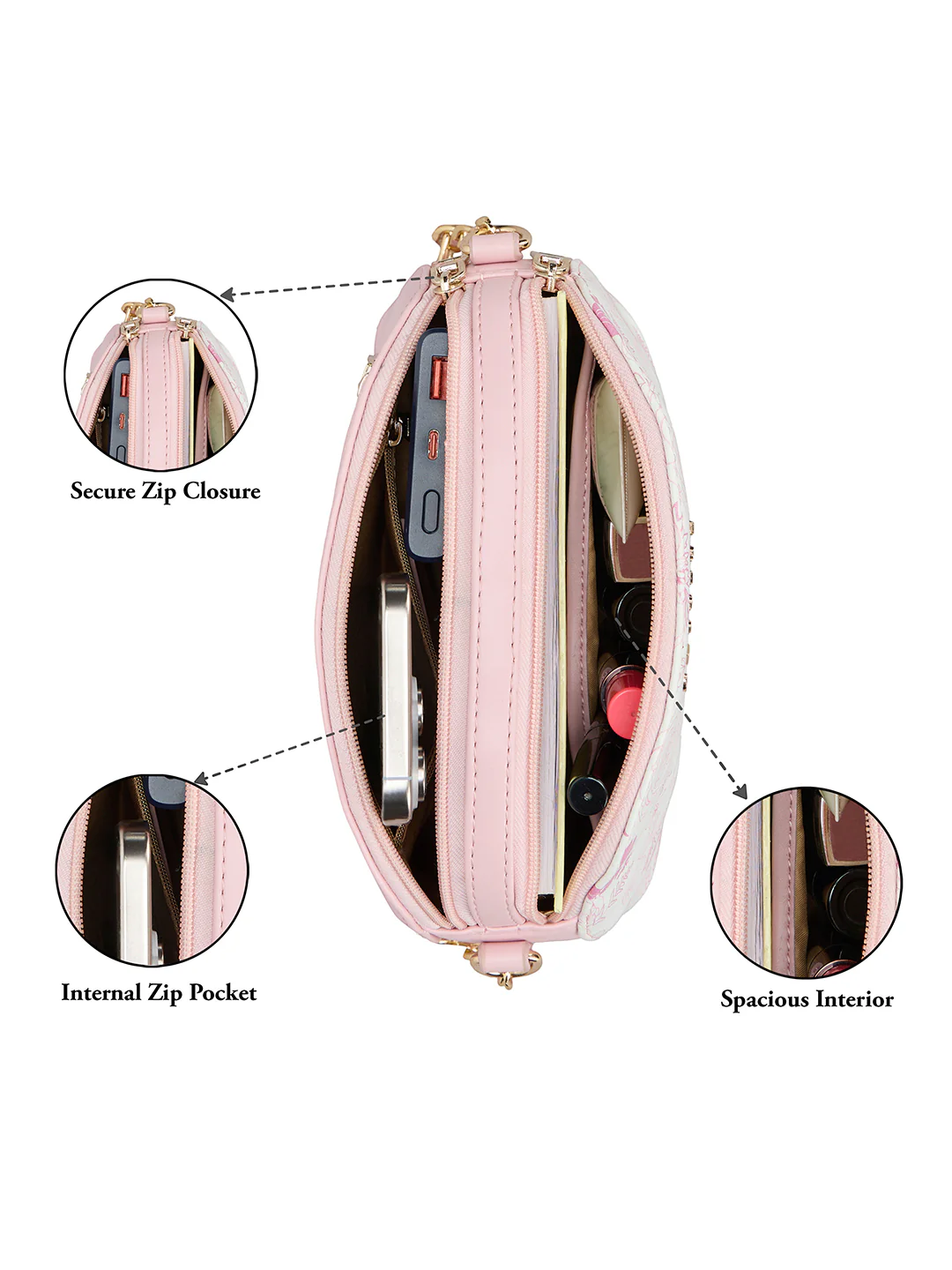 Caprese Scarlet Small Pink Sorbet Sling - Image 14