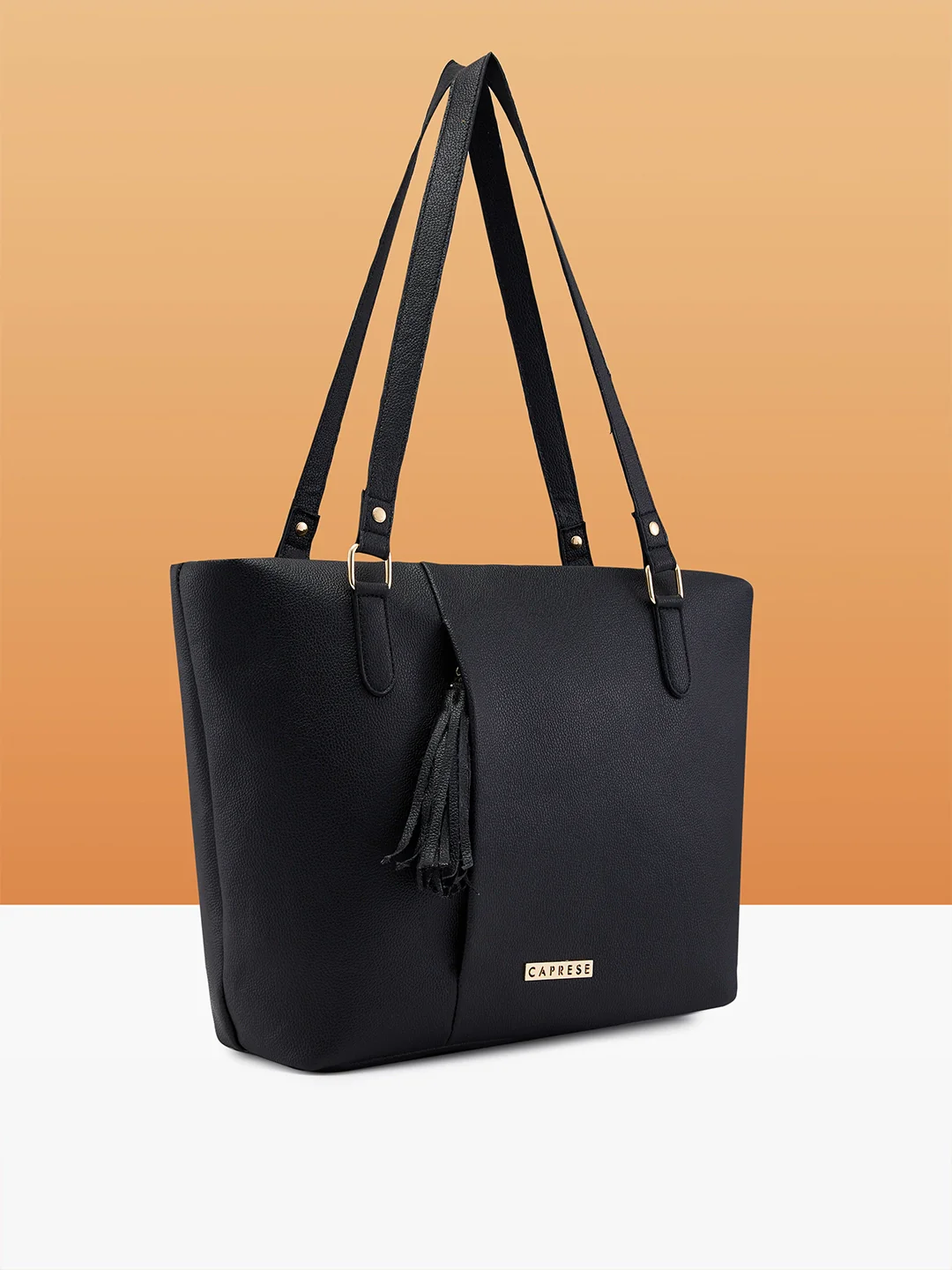 Caprese Scotty Medium Black Tote Bag - Image 4