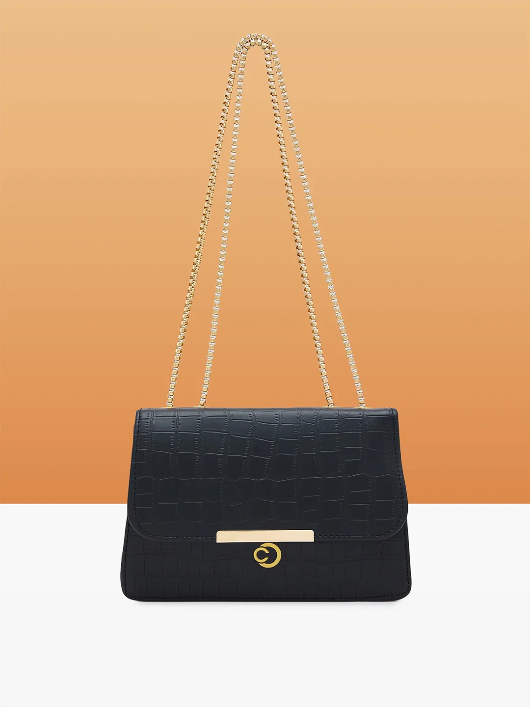 Caprese Selena Medium Black Sling Bag