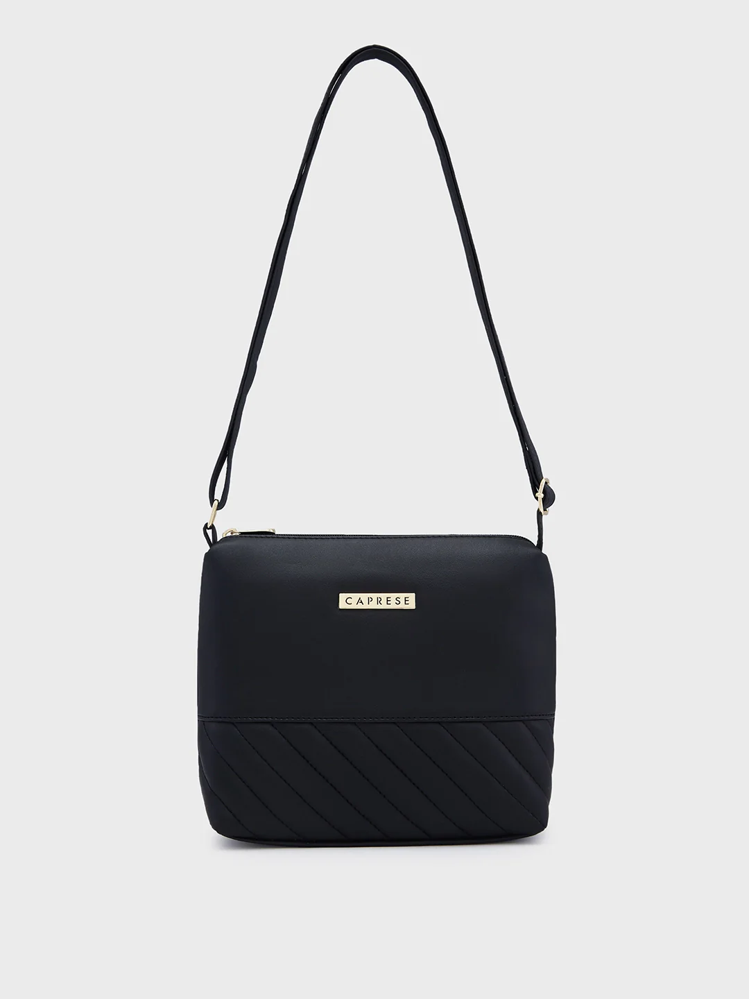 Caprese Serene Small Black Sling Bag