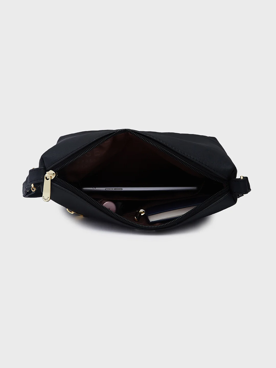 Caprese Serene Small Black Sling Bag - Image 9
