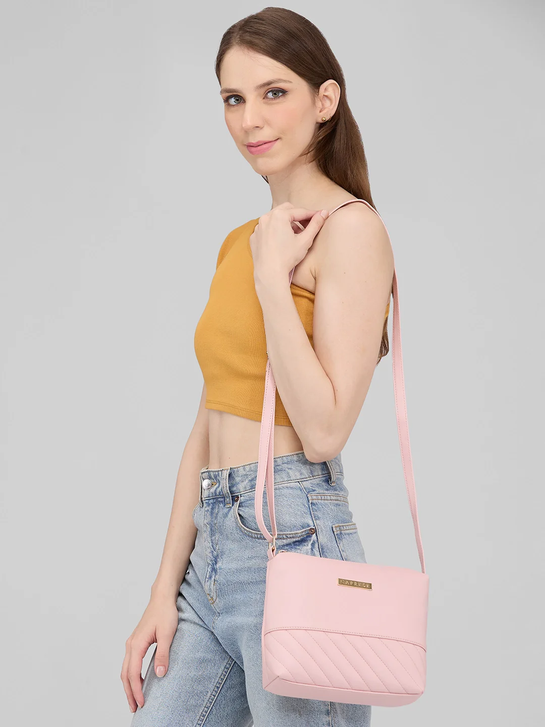 Caprese Serene Small Blush Sling Bag - Image 13