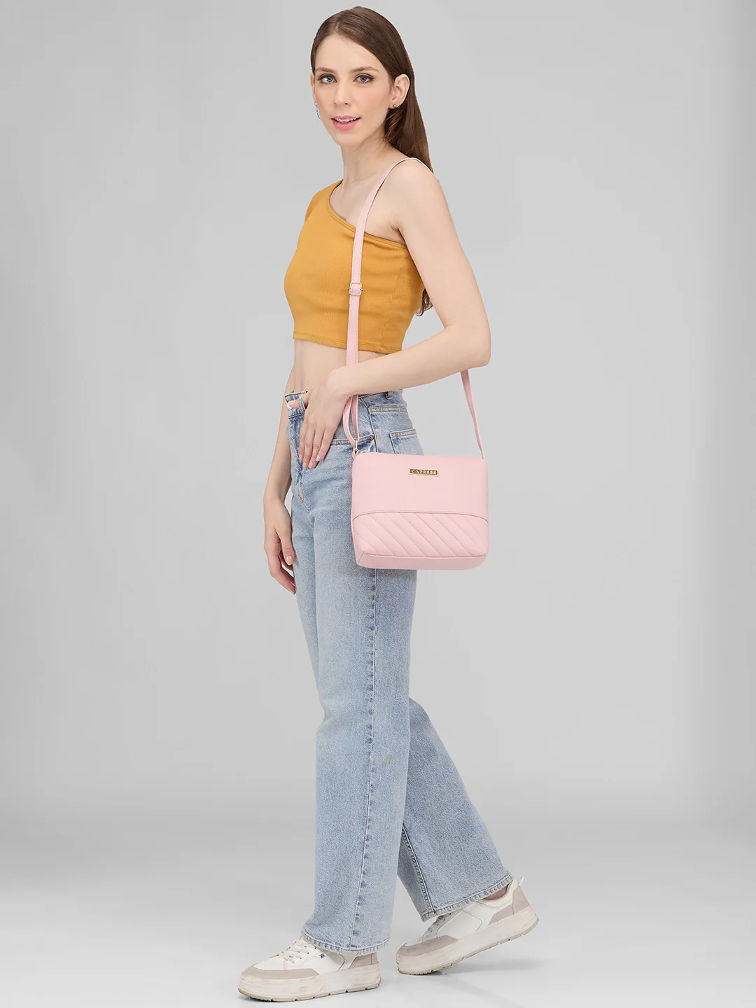 Caprese Serene Small Blush Sling Bag - Image 3
